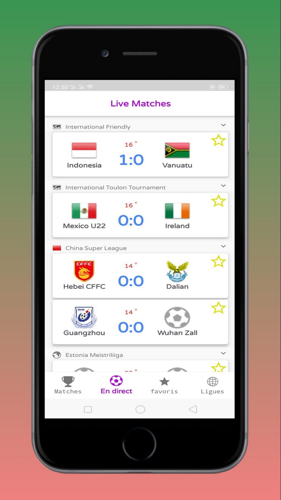 Africa Football - Live score